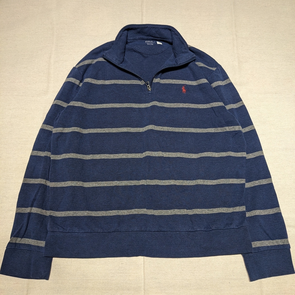 2 for $50! Polo quarter zip sweater men's L